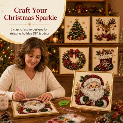 DIY Christmas Pearl Diamond Painting Kit