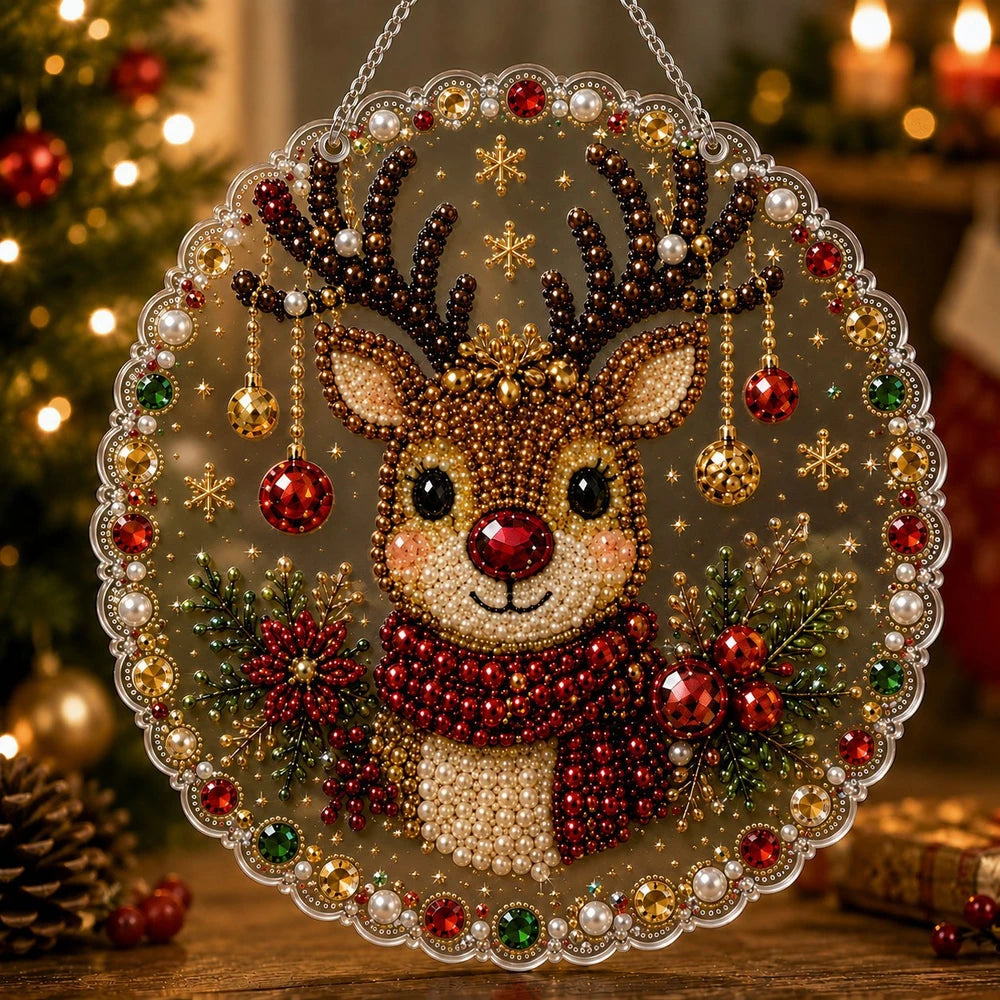 5D Diamond Painting Ornament Christmas Hanging Decoration