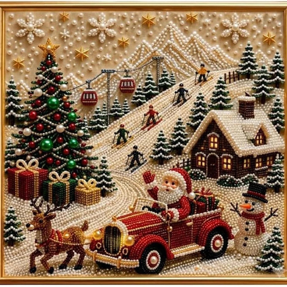 DIY Christmas Pearl Diamond Painting Art Kit