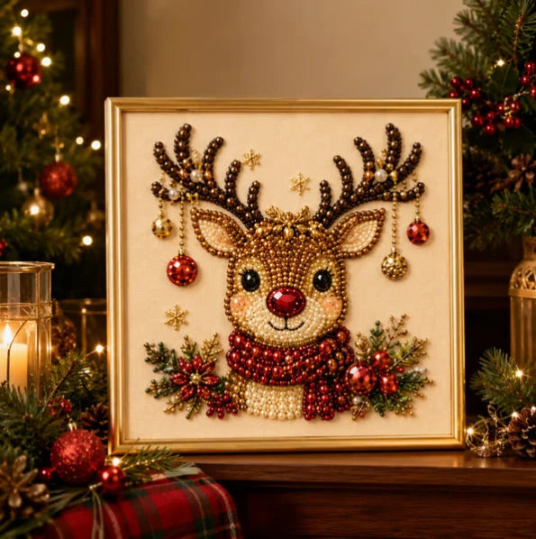 DIY Christmas Pearl Diamond Painting Art Kit