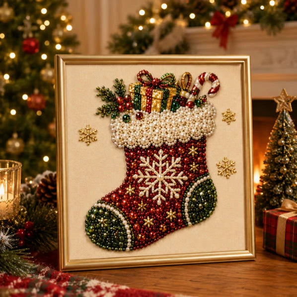 DIY Christmas Pearl Diamond Painting Art Kit