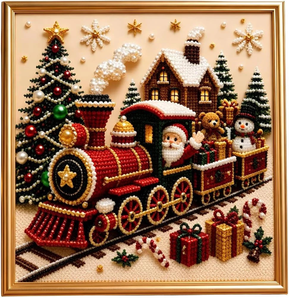 DIY Christmas Pearl Diamond Painting Art Kit
